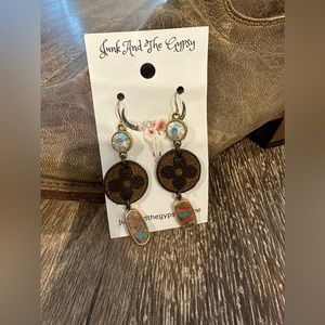 Junk And The Gypsy LV Pierced Dangle Earrings